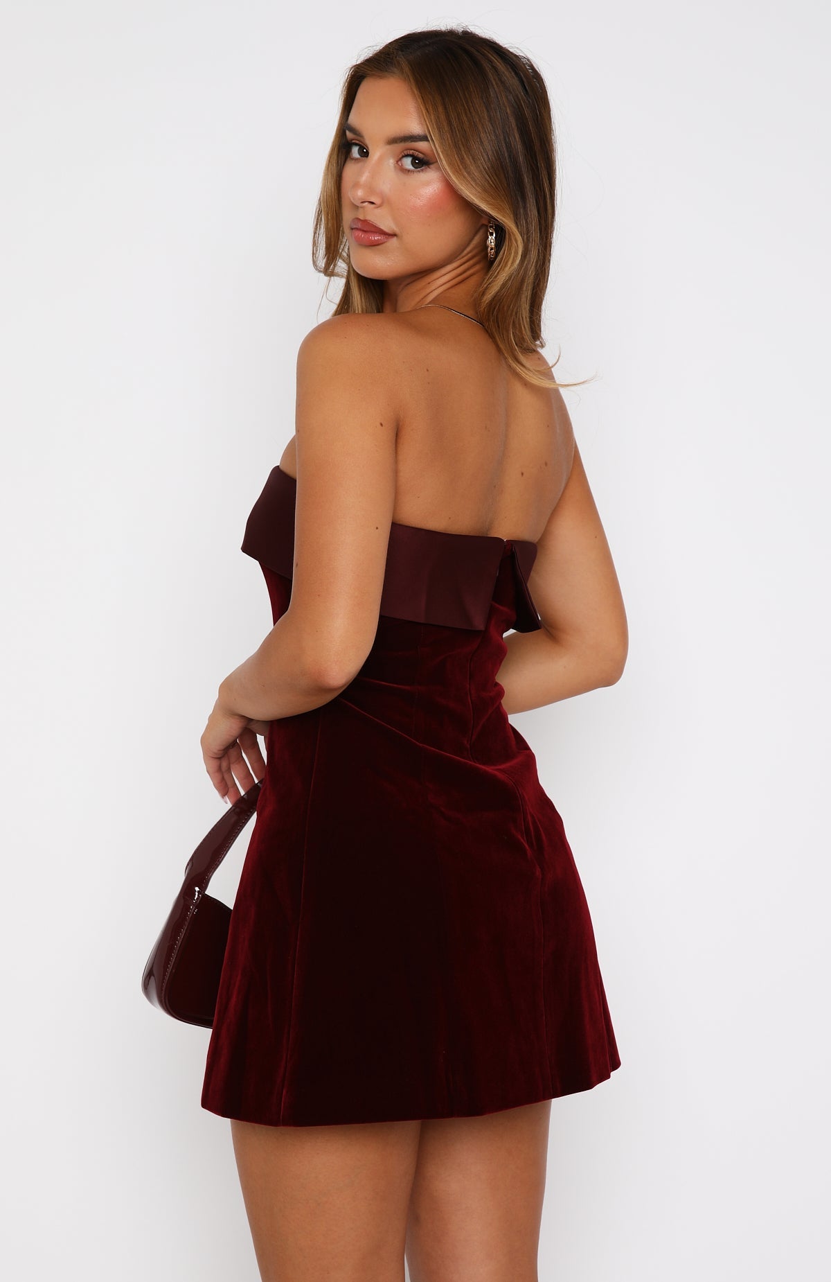 Velvet Rouge Mini Dress